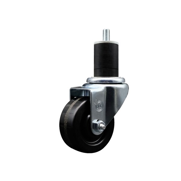 3'' SS Phenolic Wheel Swivel 1-3/4'' Expanding Stem Caster